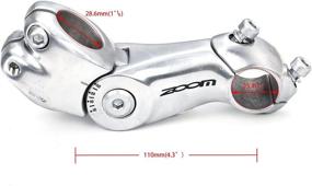 img 2 attached to 🚲 ZUKKA Bike Stem: Adjustable Bicycle Handlebar Riser Extender for Various Cycling Needs (110mm)