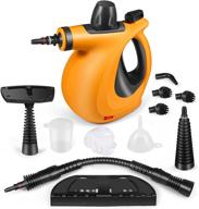 chemical-free pressure steam cleaner for home use furniture and car cleaning - portable handheld steamer cleaner with 11-piece accessories logo