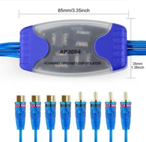 img 2 attached to 🎧 Enhanced 4-Channel Ground Loop Isolator: RCA Noise Filter for Improved Audio Isolation and Quality Enhancement