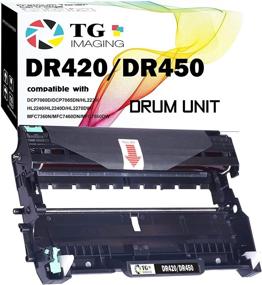 img 4 attached to 🖨️ (1-Pack, Drum) DR450 DR420 Compatible Drum Unit for DR-420 DR-450 HL-2240 HL-2240D 2270DW 2280DW MFC-7360N 7460DN IntelliFax2840 DCP-7060D 7065DN Printer (12,000 Pages) - by TG Imaging