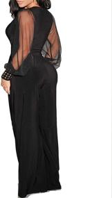img 1 attached to Black Jumpsuits Women Dressy Jumpsuit Women's Clothing