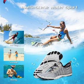 img 2 attached to Versatile Unisex Water Shoes: Quick-Dry Aqua Socks for Kayaking, Swimming, Surfing, Yoga, and Fishing