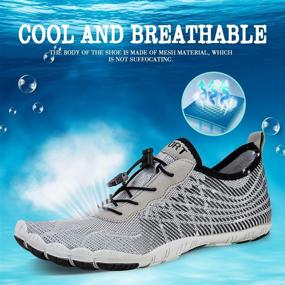 img 3 attached to Versatile Unisex Water Shoes: Quick-Dry Aqua Socks for Kayaking, Swimming, Surfing, Yoga, and Fishing