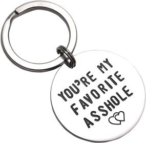 img 3 attached to LParkin You Favorite Asshole 🕶️ Keychain: A Playful and Memorable Accessory