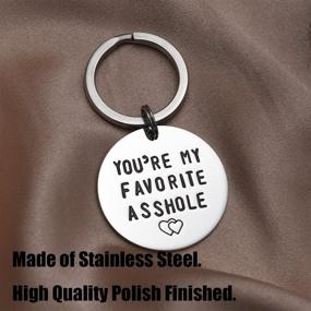 img 2 attached to LParkin You Favorite Asshole 🕶️ Keychain: A Playful and Memorable Accessory