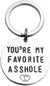 img 4 attached to LParkin You Favorite Asshole 🕶️ Keychain: A Playful and Memorable Accessory