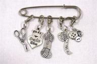 crochet diva - silver crochet stitch markers set - ideal gift or stocking filler for crochet and knitting enthusiasts logo