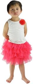 img 3 attached to Enchanting Wennikids Baby Girl's Dance Skirt: Chiffon Pettiskirt Tutu Delights