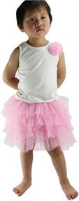 img 1 attached to Enchanting Wennikids Baby Girl's Dance Skirt: Chiffon Pettiskirt Tutu Delights