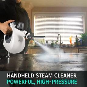 img 3 attached to Fandiishop Handheld Steam Cleaner: Powerful 11-Piece Accessory Set for Carpet, Car, Upholstery, Grout, and Bathroom Cleaning