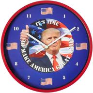 🕙 as seen on tv e-0722 trump speech clock, 10 in. diameter, blue logo