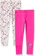 👯 jojo siwa girls' 2-pack cotton blend graphic leggings - enhanced seo logo