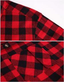 img 1 attached to Men's Regular Sleeve Button 👔 Flannel Shirts - Clothing in Shirts