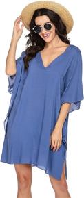 img 2 attached to Ekouaer Oversized Swimsuit Beachwear Coverups Women's Clothing for Swimsuits & Cover Ups