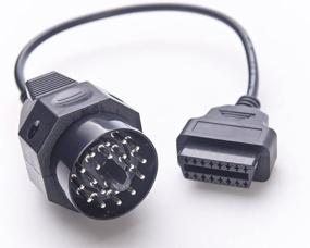img 4 attached to Enhanced Connectivity: Creator 20PIN OBD1 to 16PIN OBD2 Adapter Cable for BMW E31 E32 E34 E36