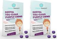 pack of 2 dental disclosing tablets for teeth - 96 count, ideal for kids & adults, demonstrates plaque build-up, promotes effective teeth cleaning, by fresh knight logo