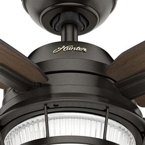 img 1 attached to Optimized for SEO: Hunter Ocala Ceiling Fan - Indoor/Outdoor with LED Light and Pull Chain Control