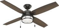 optimized for seo: hunter ocala ceiling fan - indoor/outdoor with led light and pull chain control логотип