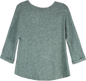 img 1 attached to Amy Byer Pocket Tee Shirt Heathered Girls' Clothing