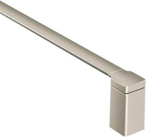 img 4 attached to Moen YB8824BN 24-Inch Modern Bathroom Single Towel Bar in Brushed Nickel Finish