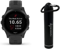 🏃 garmin forerunner 945 premium gps running & triathlon smartwatch + wearable4u power pack bundle - black (device only) logo