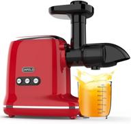 orfeld cold press juicer: maximize juice yield with easy cleaning - ideal for veggies & fruits (red) логотип