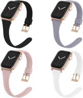 📱 adepoy мягкие силиконовые узкие тонкие запасные спортивные ремешки для apple watch серия 6 5 4 3 2 1 se - совместимые с ремешками apple watch 38 мм 40 мм 42 мм 44 мм для женщин и мужчин логотип