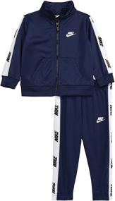 img 1 attached to Midnight Nike Two Piece Taping Jacket - Boys' Clothing