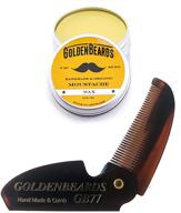 🧔 moustache wax & folding small comb: the ultimate moustache wax kit with a 3" folding comb at unbeatable price. a must-have for your moustache logo