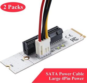 img 2 attached to Преобразователь PCI-E 4X в MZHOU 2 Pack: эффективное подключение для повышенной производительности