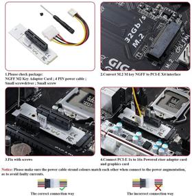 img 1 attached to Преобразователь PCI-E 4X в MZHOU 2 Pack: эффективное подключение для повышенной производительности