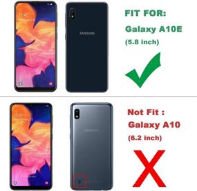 img 3 attached to Чехол для Samsung Galaxy A10e - прочный ударопрочный щит с клипсой для пояса для Samsung Galaxy A10E 2019 (черный/оранжевый)