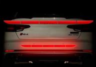 🔴 enhanced safety reflective rear trunk fender back warning molding trim sticker - red logo