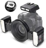 📸 meike mt24ii-c 2.4 беспроводной макро-двойной вспышки для canon ef-mount dslr камер - совместим с t5i t4i t3i t3 t2i t1i xsi xti sl1, eos и другими логотип