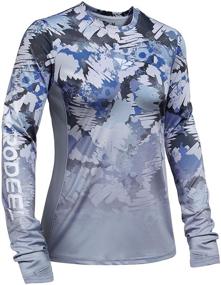 img 4 attached to Rodeel Crew Neck Athletic Moisture Thumbholes Women's Clothing and Swimsuits & Cover Ups