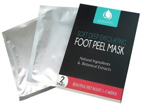 img 4 attached to 👣 Top-Rated Foot Peel Mask Socks for Active Men & Women, Powerful Callus Remover, Exfoliating Gel Socks Booties for Dry Skin & Cracked Heels Relief, Unveil Soft Feet (2 Pairs)