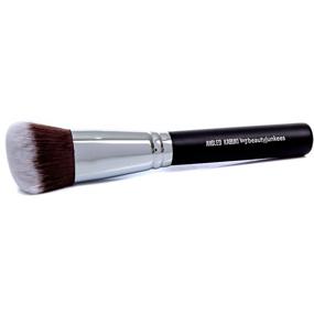 img 4 attached to Beauty Junkees Angled Kabuki Blush Brush: Soft Synthetic Bristles for Effortless Application of Blusher, Bronzer, Contour, and More!