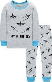 img 3 attached to 🎄 Christmas Baby Truk Clothes Kid Boys Pajamas Set - 4 Pieces Sleepwear Pants