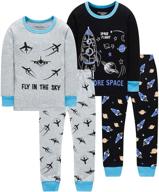🎄 christmas baby truk clothes kid boys pajamas set - 4 pieces sleepwear pants logo
