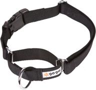 🐶 gogo pet products gogo martingale dog collar - 3/4-inch medium size in sleek black logo