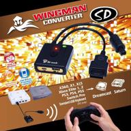 brook wingman sd support adapter: play ps5/ xbox series x/s/ xbox 360/ xbox one/xbox elite 1 /xbox elite series 2/ps3/ ps4/switch pro controllers on dreamcast saturn pc x-input gaming. turbo and remap compatible logo