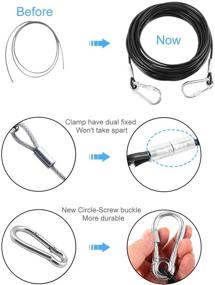 img 3 attached to 🐕 Homend Dog Runner Tie Out Cable: Steel Wire Pet Leash for Large Dogs up to 300 Pounds