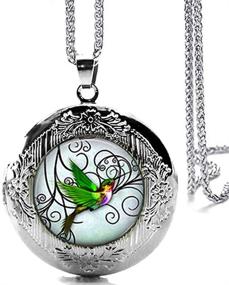 img 2 attached to DianaL Boutique Hummingbird Pendant Necklace