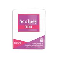 🎨 sculpey premo polymer oven-bake clay, white, non toxic, 2 oz. bar: ideal for jewelry making, diy & home décor projects - premium clay for artists & clayers logo