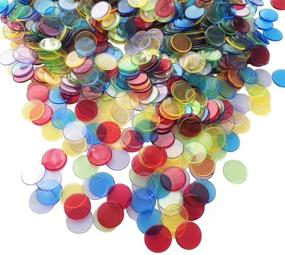 img 3 attached to 🎰 YH Poker Yuanhe Transparent Bingo Chips - 1000 Pieces, 3/4 inch - Various Colors Available