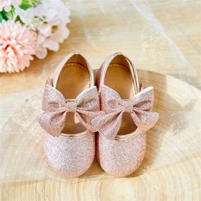 img 2 attached to 🌸 Felix & Flora Toddler Flower Girl Dress Shoes - Ballet Flats for Parties, Weddings & School