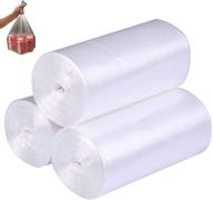 🗑️ convenient 4 gallon clear trash bags - strong liners for kitchen, bathroom, office - 150 count logo