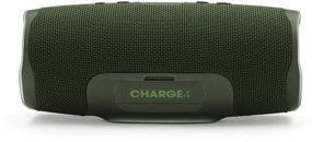 img 2 attached to 🔊 JBL Charge 4: зеленый водонепроницаемый беспроводной динамик в комплекте с чехлом для путешествий