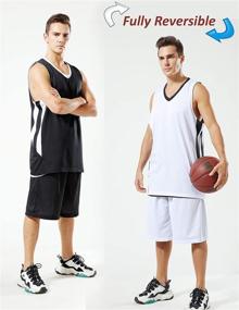 img 2 attached to Liberty Imports Reversible Basketball Scrimmage Men's Clothing in Active
