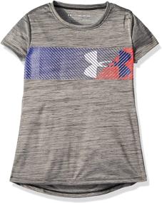 img 2 attached to 👕 Оптимизированная для SEO: футболка Under Armour Girls Hybrid Big Logo